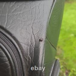 Burton Staff Bag Golf Six Slot 6 Pocket Black Leather Jim Beam Hornitos Tequila