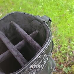 Burton Staff Bag Golf Six Slot 6 Pocket Black Leather Jim Beam Hornitos Tequila