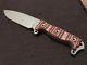 Busse Combat Bg Ash1 With Hammered Silver Blade, Tequila G10-newithunused Ash 1