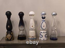 CLASE AZUL EMPTY TEQUILA BOTTLE COLLECTION (5 bottles) with Dia Los Muertos 2021
