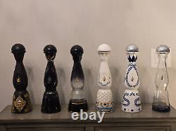 CLASE AZUL EMPTY TEQUILA BOTTLE COLLECTION (6 bottles) with Dia Los Muertos 2021