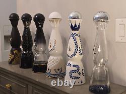 CLASE AZUL EMPTY TEQUILA BOTTLE COLLECTION (6 bottles) with Dia Los Muertos 2021