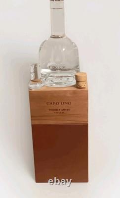Cabo Uno Tequila Anejo Reserva EMPTY Glass Decanter Lid Cork Limited Edit Box
