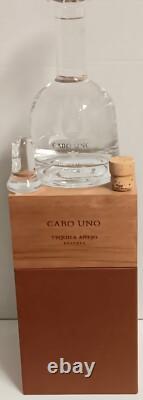 Cabo Uno Tequila Anejo Reserva EMPTY Glass Decanter Lid Cork Limited Edit Box