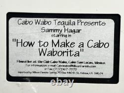 Cabo Wabo PROMO Cocktail Shaker Set Of Waborita Glasses BONUS Sammy Hagar Video