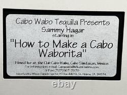 Cabo Wabo PROMO Cocktail Shaker Set Of Waborita Glasses BONUS Sammy Hagar Video