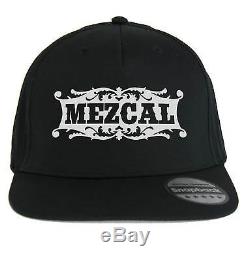 Cappello Mezcal, SnapBack Cap nero con logo Distillato messicano, Mescal Tequila