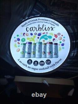 Carbliss Bar Light Up Led Beer Sign Vodka Rum Tequila Led Light Up Man Cave NEW