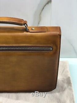 Cartella Professionale Santoni In Pelle Tequila Luxury Santoni Work Bag