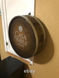 Casa Noble Tequila Barrel Head Sign Man Cave Garage Decor Barrel Top Sign New