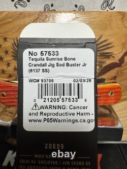 Case XX Tequila Sunrise Bone Sod Buster Jr New Release 2026 No. 57533 NIB