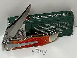 Case XX Tequila Sunrise MID Fold Hunter Bullet Pocket Clip Knife 61265lc 5508