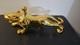Casino Azul Gold Jaguar Empty Tequila Decanter With Stopper Empty & Rinsed
