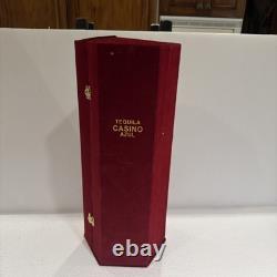 Casino Empty Azul Decanter BLOWN GLASS TEQUILA 3 Faucet Dispenser Tower