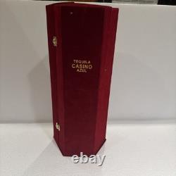 Casino Empty Azul Decanter BLOWN GLASS TEQUILA 3 Faucet Dispenser Tower