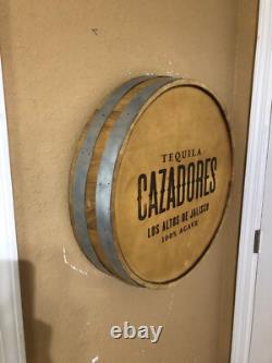 Cazadores Tequila Barrel Head Man Cave Decor Sign