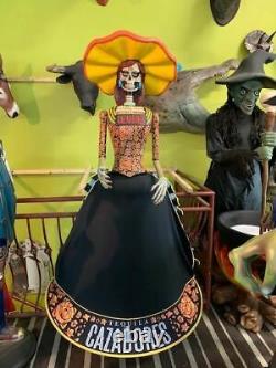 Cazadores Tequila Day Of The Dead Life Size Female Store Display