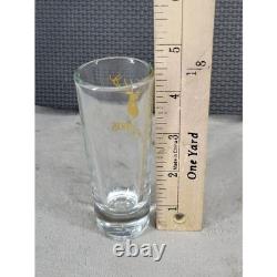 Cazadores Tequila Shot Glass Gold Deer Head Logo 4