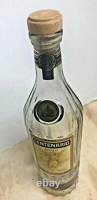 Centenario Anejo Tequila Empty Glass Bottle Mexico 750ml Collector Craft
