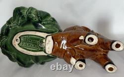 Ceramica Tapia Drunken Donkey Rider Agave Tequila Decanter Stand Shot Bar Decor