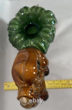 Ceramica Tapia Drunken Donkey Rider Agave Tequila Decanter Stand Shot Bar Decor