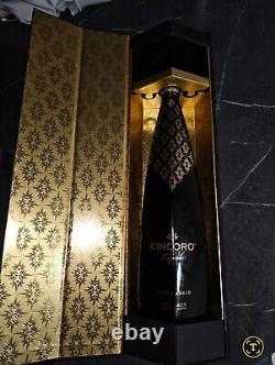 Cincoro Extra Añejo Tequila EMPTY 750 ML BOTTLE With Hard Glossy Box / Case