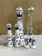 Clase Azul Collectible Liquor Bottles & Shot Glasses Blue White Ceramic Set