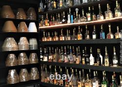 Clase Azul Gold Tequila TABLE LAMP Package with Kraft Shade LED Bulb Wood Base