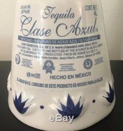 Clase Azul Premium Tequila Hand Painted Ceramic Empty 4 Liter Bar Display Bottle