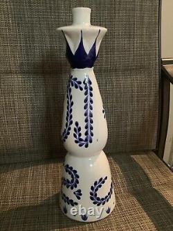 Clase Azul Reposado Tequila Ceramic Bottle / Hand Painted / 750 ml Size / Empty