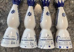 Clase Azul Reposado Tequila Four 750ml Hand Painted Ceramic Decanter Bottle Emty