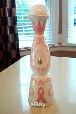 Clase Azul Reposado Tequila Pink Breast Cancer Bottle Empty