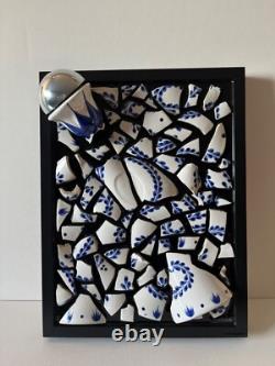 Clase Azul Tequila Bottle Art Handmade Glass & Resin Wall Decor 17 x 13