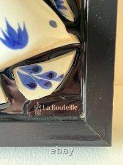 Clase Azul Tequila Bottle Art Handmade Glass & Resin Wall Decor 17 x 13