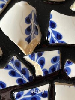 Clase Azul Tequila Bottle Art Handmade Glass & Resin Wall Decor 17 x 13