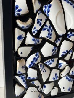 Clase Azul Tequila Bottle Art Handmade Glass & Resin Wall Decor 17 x 13