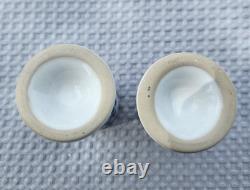 Clase Azul Tequila Ceramic Hand Painted Snifter Shot Glasses Mexico Set Of 2