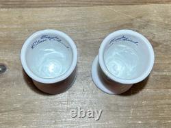 Clase Azul Tequila Set of 2 Ceramic Snifter Shot Glasses 4 Hand Painted Mexico
