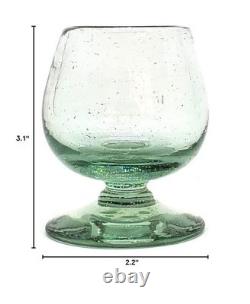 Clear 2.5 oz Tequila Sippers (set of 6), Recycled Glass, Lead-free, Toxin-Fre