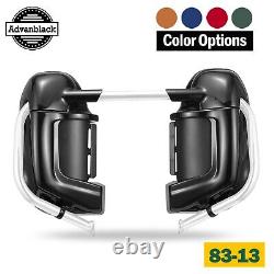 Color Matched Lower Vented Leg Fairing Kits 6.5'' Speaker Pod Fits Harley 83-13