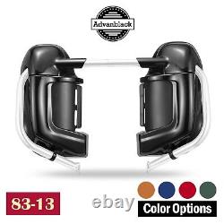 Color Matched Lower Vented Leg Fairing Kits 6.5'' Speaker Pod For 83-13 Harley