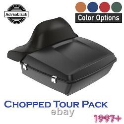 Color Matched Rushmore Chopped Tour Pack Pak Wrap Around Fits 97+ Harley/Softail