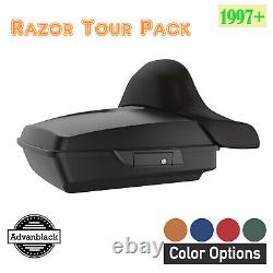 Color Matched Rushmore Razor Tour Pak Pack Wrap Around For Harley/Softail 97+