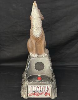 Coyote Tequila Bar Display Bottle Holder With Howling Coyote. Rare! It Works