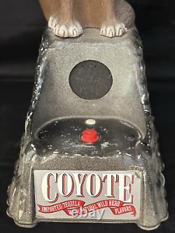 Coyote Tequila Bar Display Bottle Holder With Howling Coyote. Rare! It Works