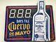 Cuervo De Mayo Countdown Lighted Tequila Bar Sign 19 X 22 Parts/repair Mancave