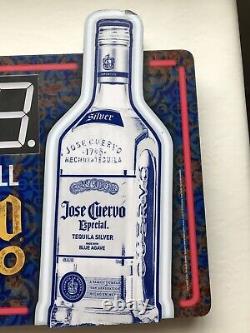 Cuervo De Mayo Countdown Lighted Tequila Bar Sign 19 X 22 PARTS/REPAIR Mancave