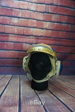 Custom Painted USN Cranial Tequila Sunrise/Defiance Mouse Vietnam Era Helmet