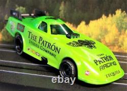 Custom Patron Tequila NHRA Funny Car AW 4 Gear ho slot car Goodyear black rims