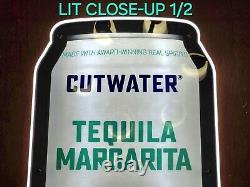 Cutwater Tequila Margarita Can Electric Lit LED Bar Sign 23x13 with Power Cord